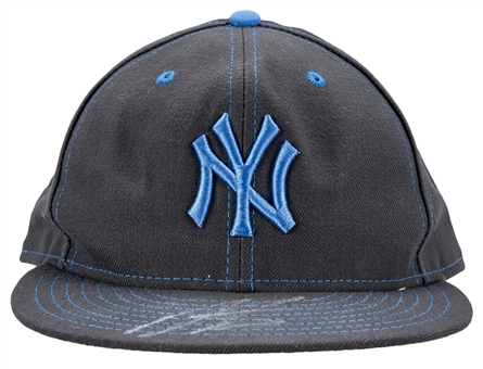 2016 Dellin Betances Game Used & Signed New York Yankees Fathers Day Cap Used on 6/19/16 (MLB Authenticated, Yankees-Steiner, JSA)